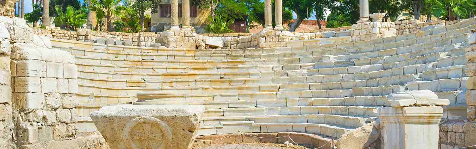 O anfiteatro romano de Alexandria